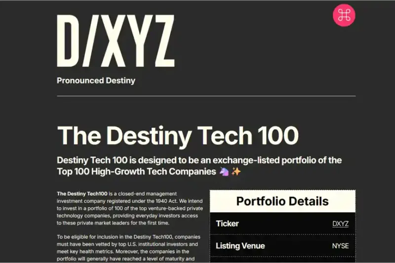 DXYZ 구성 종목 20개 및 수수료 확인하기