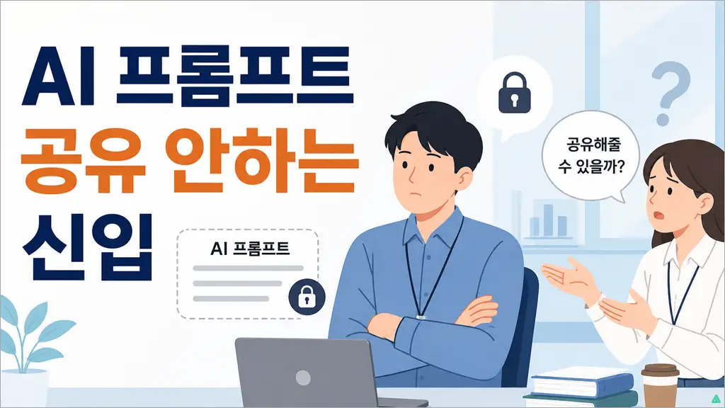 AI 프롬프트 공유 안하는 신입 이야기