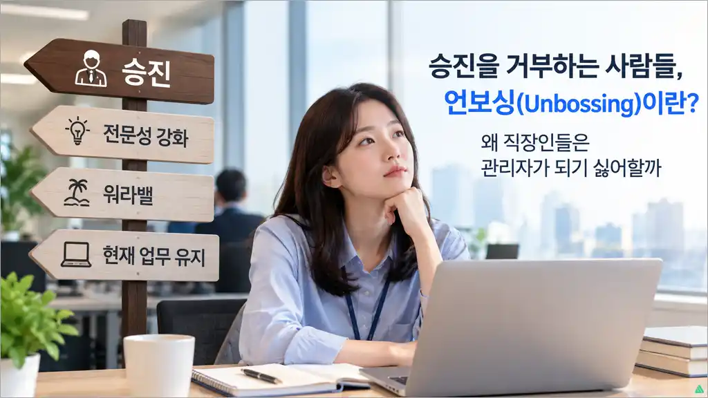 승진을 거부하는 사람들, 언보싱(Unbossing)이란? 왜 관리자가 되기 싫어할까?